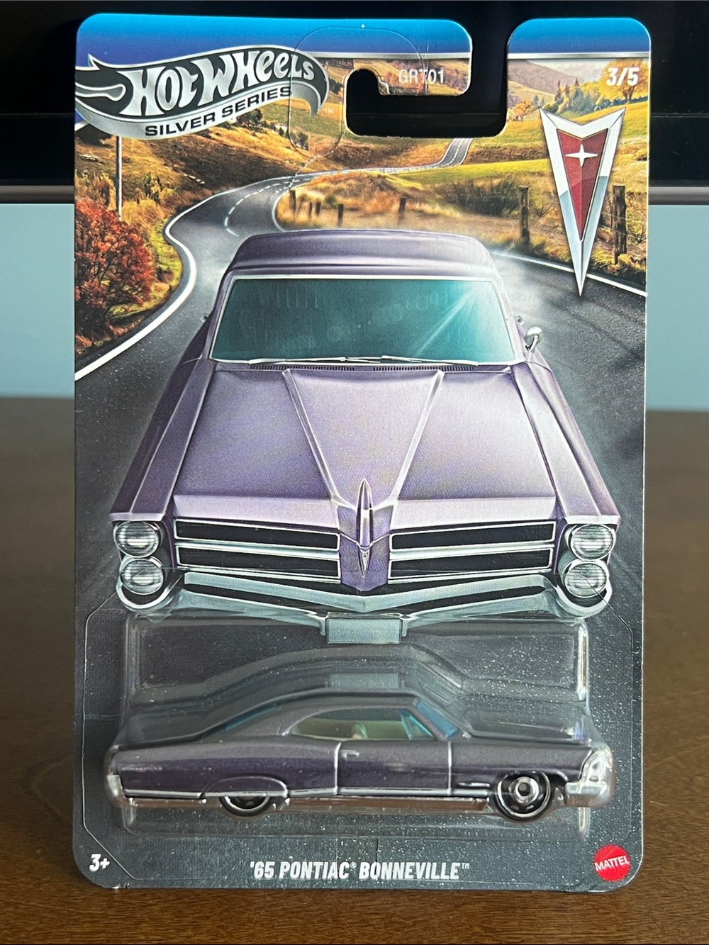 '65 Pontiac Bonneville - Silver Series - Metallic Purple - Hot Wheels - Mattel